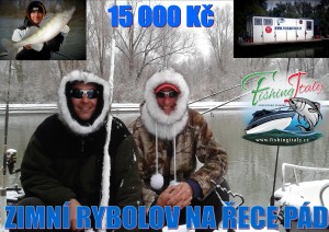 zimní rybolov na Pádu